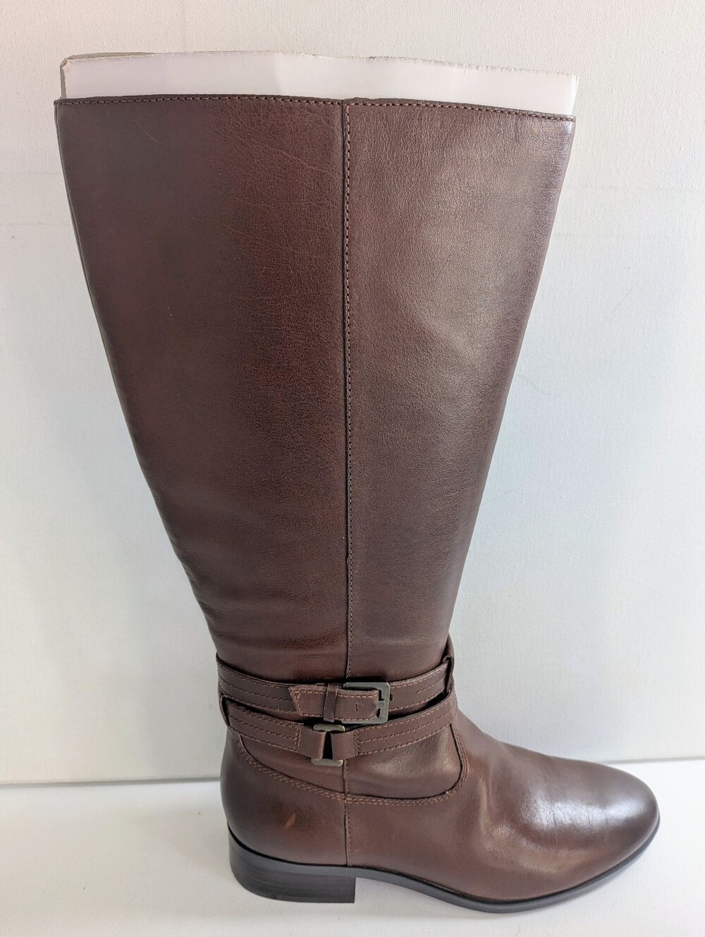 New Naturalizer Women's Cinnamon Leather Rory Knee High Wide Calf Boots 9.5M